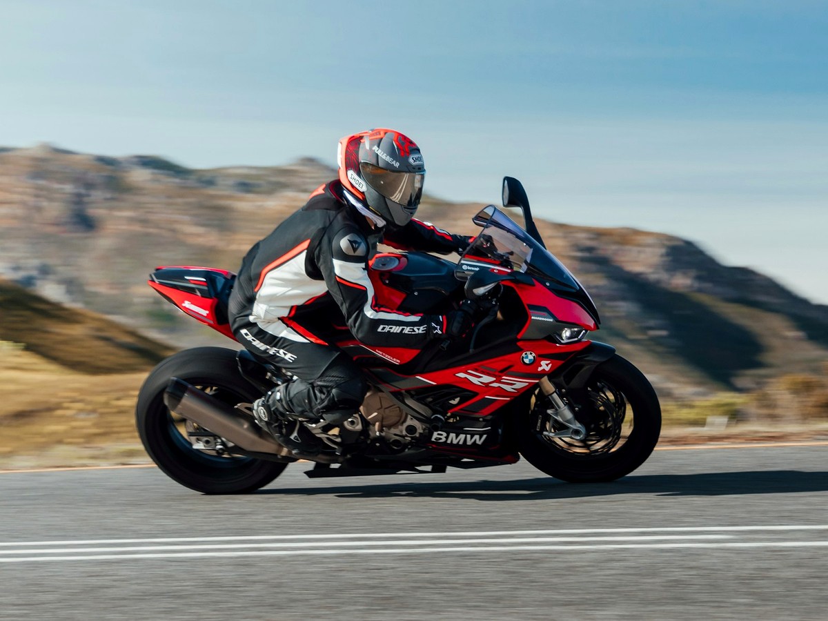 Sportbike rider leaning on a mountain road — Basic Rider Course II